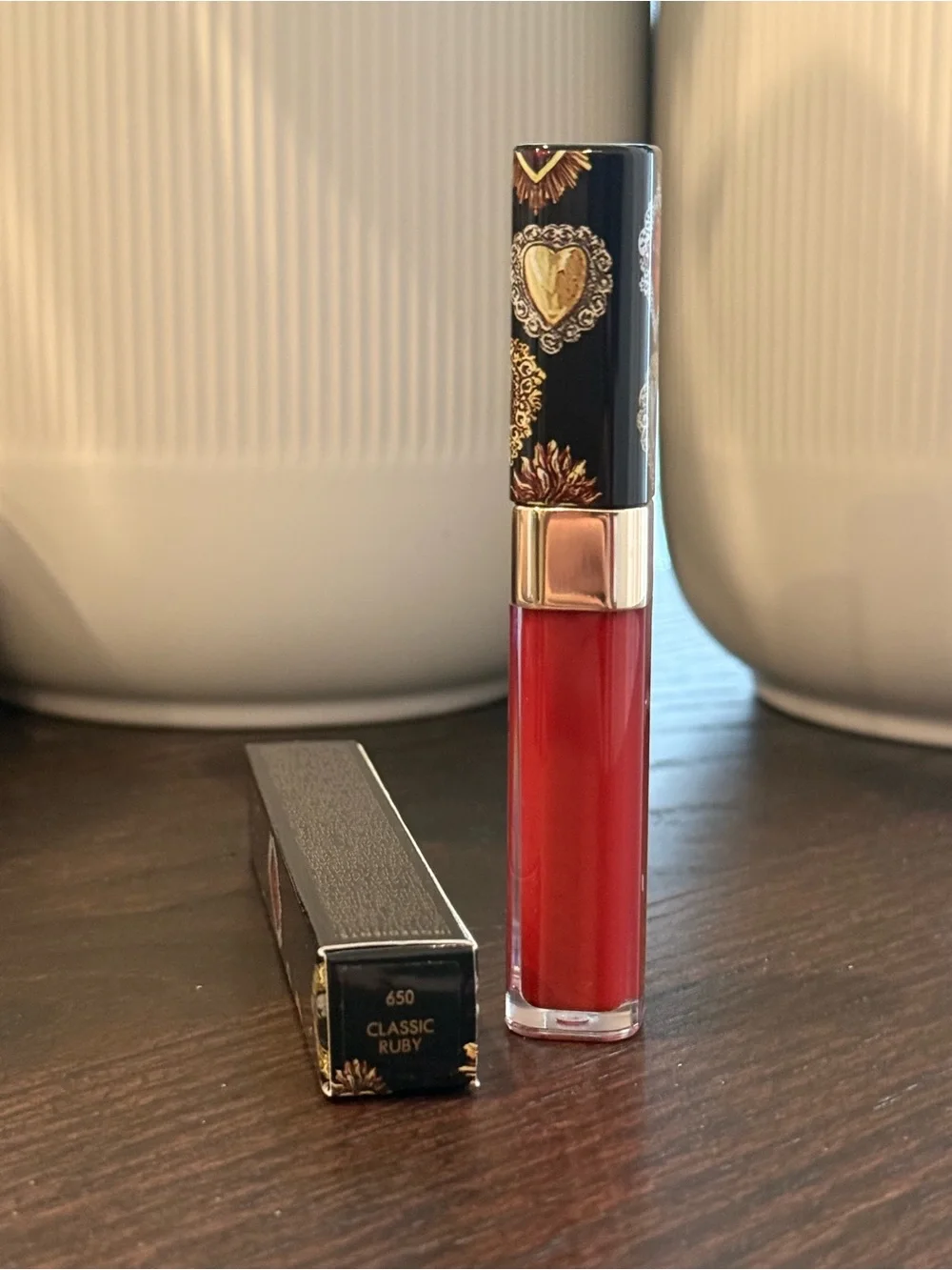 ✨ Dolce & Gabbana Shinissimo High Shine Lip Lacquer 650 Classic Ruby ❤️ NIB ✨